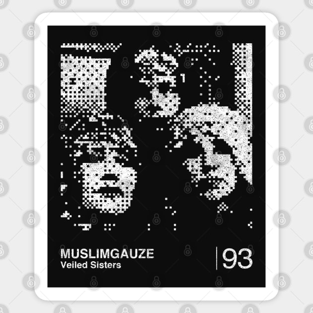 Muslimgauze / Minimalist Graphic Fan Artwork Design Sticker by saudade